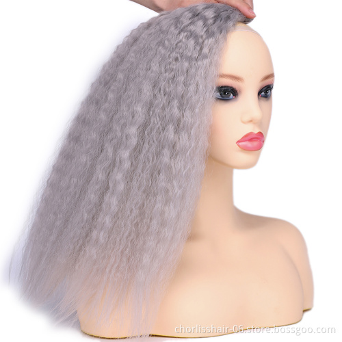 Wholesale New Arrival Natural  16''18''20'' Weave Afro Kinky Straight Hair Bundles Synthetic Hair Extension For Woman